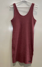 Load image into Gallery viewer, Calvin Klein Womens Purple Ribbed Knit Sleeveless Scoop Neck Tank Dress Size M
