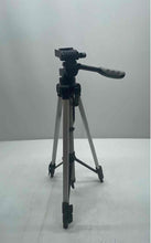 Load image into Gallery viewer, Ambico Black Gray Adjustable Height Quick Release Tripod With Pan Tilt Head
