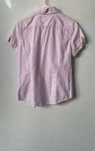 Load image into Gallery viewer, Tommy Hilfiger Womens Pink Striped Cotton Short Sleeve Button-Up Shirt Size M
