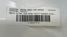 Load image into Gallery viewer, Apple iPad A2270 Silver Tablet Damaged Screen Nonfunctional For Parts Or Repair
