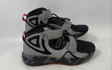 Load image into Gallery viewer, Shaq Kids Radiate Gray Black Adjustable Strap High Top Sneaker Shoes Size 5
