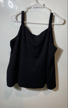 Load image into Gallery viewer, Alfani Womens Black Wide Strap Round Neck Stretch Pullover Tank Top Size 2X
