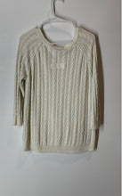 Load image into Gallery viewer, American Eagle Outfitters Womens White Cable-Knit Pullover Sweater Size L
