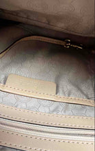 Load image into Gallery viewer, Michael Kors Womens Jet Set Dark Brown Signature Leather Charm Tote Handbag

