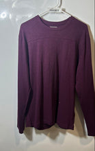 Load image into Gallery viewer, Banana Republic Mens Wine Heather Cotton Long Sleeve Crew Neck T-Shirt Size L
