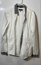 Load image into Gallery viewer, Guess Mens White Long Sleeve Collared Slim Fit Button-Up Shirt Size Large
