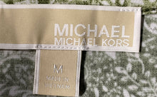 Load image into Gallery viewer, Michael Kors Womens Green Paisley Print Ruffle Waist Tie Mini Dress Size M
