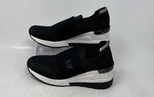 Load image into Gallery viewer, Michael Kors Womens Felix Black White Slip-On Wedge Heel Sneaker Shoes Size 5M
