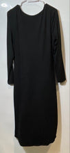 Load image into Gallery viewer, Express Womens Black Long Sleeve Square Neck Stretch Midi Dress Size L With Tag
