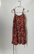 Load image into Gallery viewer, Nine West Womens Brown Printed Sleeveless Waist Tie Fit &amp; Flare Dress Size M
