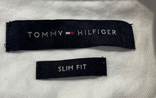 Load image into Gallery viewer, Tommy Hilfiger Mens White Long Sleeve Spread Collar Slim Fit Dress Shirt Size M
