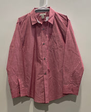 Load image into Gallery viewer, Calvin Klein Mens Red Cotton Long Sleeve Spread Collar Dress Shirt Size XL
