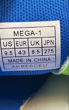 Load image into Gallery viewer, Dream Pairs Mens Neon Green Blue Slip-On Athletic Soccer Cleats Size 9.5
