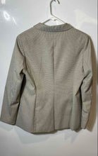 Load image into Gallery viewer, Calvin Klein Womens Taupe Printed Long Sleeve One-Button Blazer Jacket Size 12P
