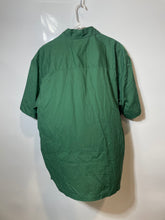 Load image into Gallery viewer, H&amp;M Mens Green Cotton Short Sleeve Collared Button-Up Shirt Size Large
