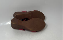 Load image into Gallery viewer, Italian Shoemakers Womens Mallory Red Brown Slip-On Platform Sandals Size 7
