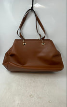 Load image into Gallery viewer, Aldo Womens Kattie Brown Leather Textured Inner Pockets Double Handle Tote Bag
