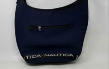 Load image into Gallery viewer, Nautica Womens Navy Blue Black Outer Zip Pocket Single Strap Hobo Bag
