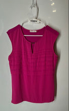 Load image into Gallery viewer, Calvin Klein Womens Pink Sleeveless Keyhole Neck Pullover Blouse Top Size M
