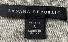 Load image into Gallery viewer, Banana Republic Womens Gray Beaded 3/4 Sleeve Pullover Sweater Size Small
