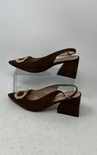 Load image into Gallery viewer, Catherine Malandrino Womens Melrose Brown Pointed Toe Slingback Heel Size 7.5
