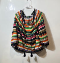 Load image into Gallery viewer, Lauren Ralph Lauren Womens Multicolor Striped Long Sleeve Blouse Top Size PL
