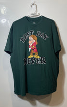 Load image into Gallery viewer, Disney Mens Green Short Sleeve Crew Neck Best Day Never Graphic T-Shirt Size 2XL
