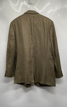 Load image into Gallery viewer, Marco Carelli Mens Brown Houndstooth Wool Blend Sport Coat Blazer Suit Size 40R
