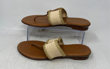 Load image into Gallery viewer, Italian Shoemakers Womens Brown Beige Flat Slip-On Thong Sandals Size 8.5
