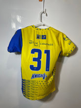 Load image into Gallery viewer, Torino Youth Yellow Printed Palmetto Bay Soccer Knights FC #31 Jersey Size M/12
