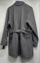 Load image into Gallery viewer, Michael Kors Womens Gray Long Sleeve Full-Zip Trench Coat Size Large
