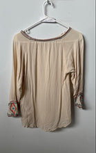Load image into Gallery viewer, Zara Womens Cream Regular Fit Boat Neck Long Sleeve Blouse Top Size XS
