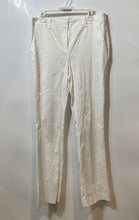 Load image into Gallery viewer, New York &amp; Company Womens White Flat Front Straight Leg Trouser Pants Size 10
