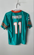 Load image into Gallery viewer, NFL Youth Green Miami Dolphins Team Parker Football Sports Jersey Size L 12-14
