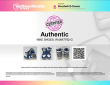 Load image into Gallery viewer, Authentic Nike Boys Air Jordan 1 Retro High OG White Blue Sneakers Shoes Size 6Y
