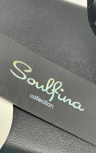 Load image into Gallery viewer, Soulfina Womens Black Glitter Top Handle Detachable Strap Crossbody Bag w/ Tags
