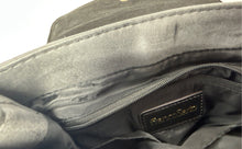 Load image into Gallery viewer, Franco Sarto Womens Rex Dark Gray Leather Adjustable Strap Studded Crossbody Bag
