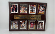 Load image into Gallery viewer, Dwyane Wade #3 Wooden Showcase Wall Hanging Card Frame Basketball Plaque
