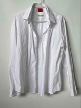 Load image into Gallery viewer, Hugo Boss Mens White Casual Slim Fit Collared Button-Up Shirt Size XL
