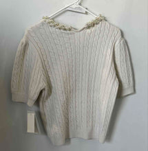 Load image into Gallery viewer, French Connection Womens White Embellished Pullover Sweater Size M With Tag
