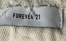 Load image into Gallery viewer, Forever 21 Womens Off-White Cotton Stretch Raw Hem A-Line Skirt Size Medium
