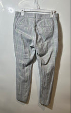 Load image into Gallery viewer, Banana Republic Womens Light Gray Green Plaid Trousers Pants Size 4L
