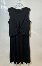 Load image into Gallery viewer, Lauren Ralph Lauren Womens Black Sleeveless Twist Front Fit &amp; Flare Dress Sz 18
