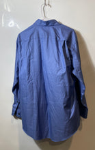 Load image into Gallery viewer, Kenneth Cole Awearness Mens Blue Cotton Slim Fit Long Sleeve Dress Shirt Size 17
