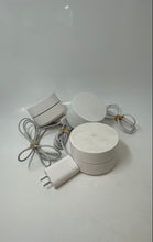 Load image into Gallery viewer, Lot Of 3 Pcs Google Nest Wifi White Mesh System Wireless Router Not Tested
