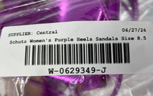 Load image into Gallery viewer, Schutz Womens Vikki Purple Tie Stiletto Heel Strappy Sandals Size 8.5B
