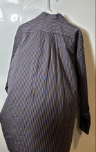 Load image into Gallery viewer, Michael Kors Mens Brown Long Sleeve Collared Button Front Dress Shirt Size XL
