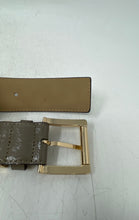 Load image into Gallery viewer, Michael Kors Womens MKB533797C Gray Brown Leather Adjustable Belt Size L
