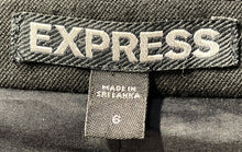 Load image into Gallery viewer, Express Womens Black Long Sleeve Notch Lapel Two-Button Blazer Size 6
