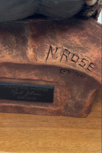 Load image into Gallery viewer, Native Americans Limited Edition Painted Horse Bust Sculpture By Neil J. Rose
